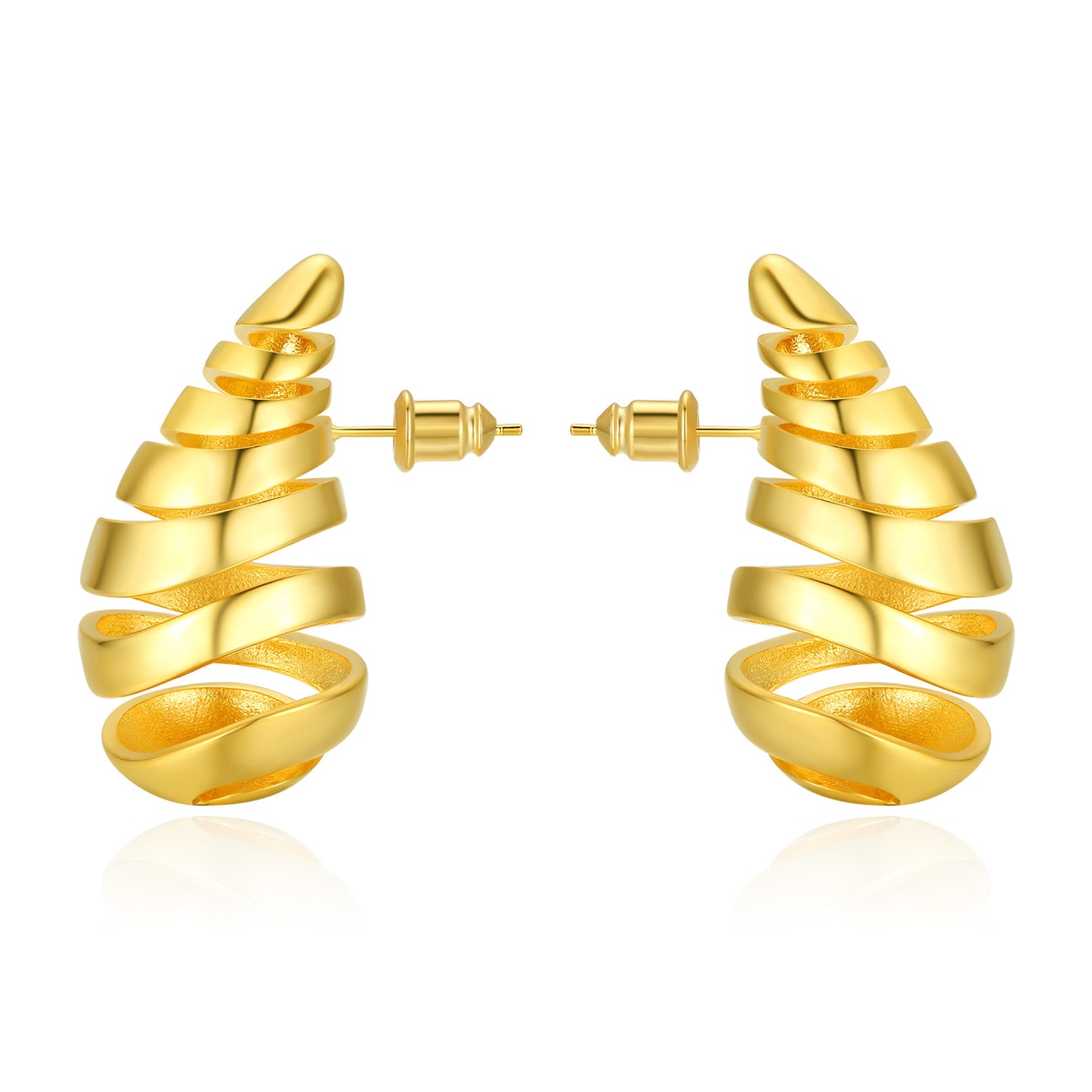 Nia Open Gold Earring