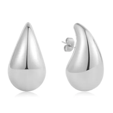 Nia Silver Tear Drop Earring