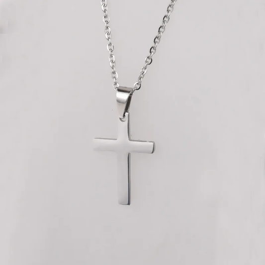 Don Stainless Cross and Necklace