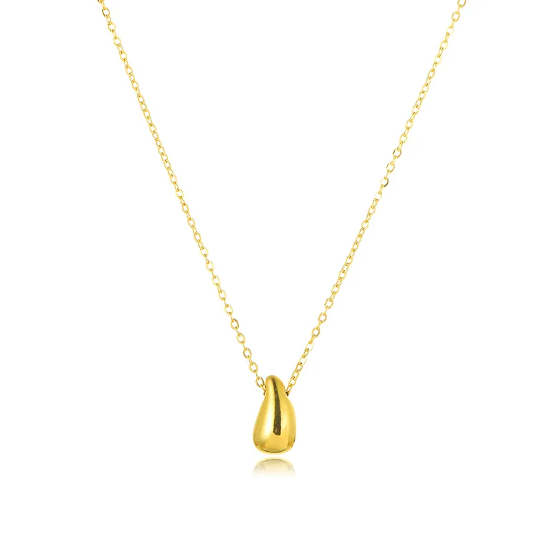 Nya Mini Gold Teardrop Necklace