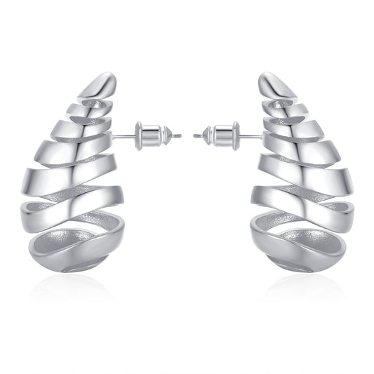 Nia Open Earring Silver