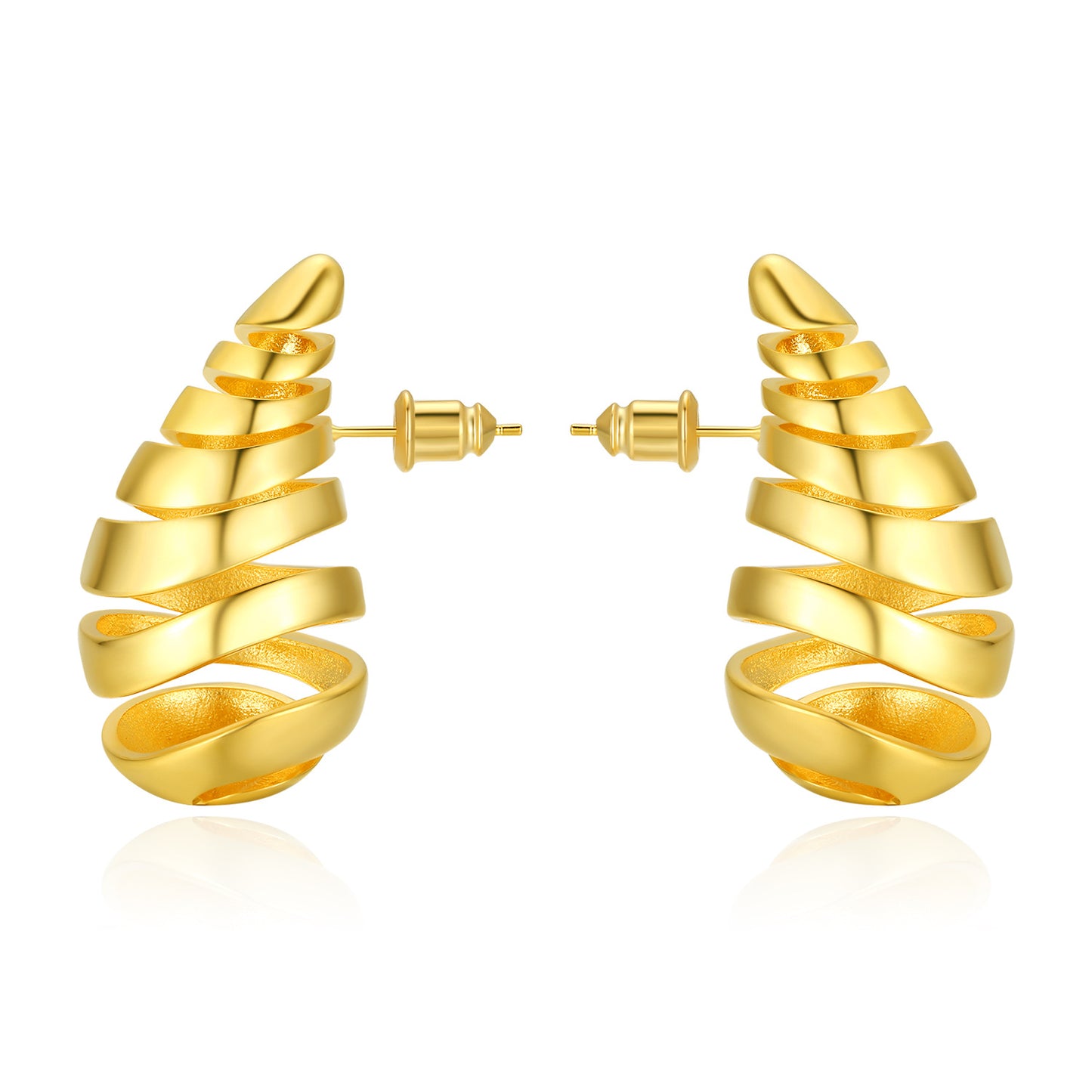 Nia Open Gold Earring