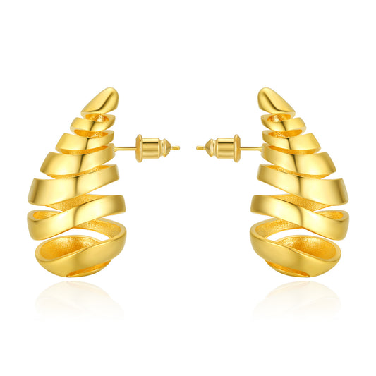 Nia Open Gold Earring