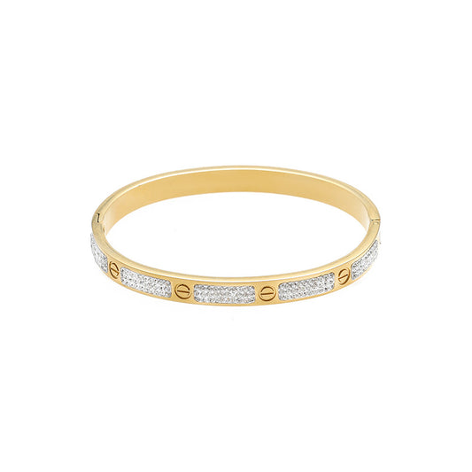 Liz Screw Diamond Bangle