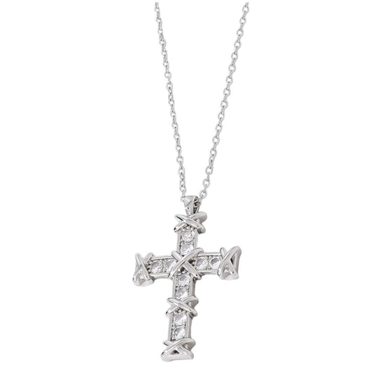 Diana Diamond Cross Pendant and Chain