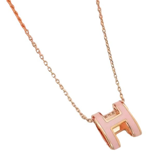 Hailey Rose Gold and Pink Necklace