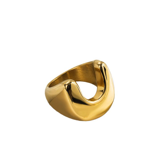 Uma Gold Cutout Ring