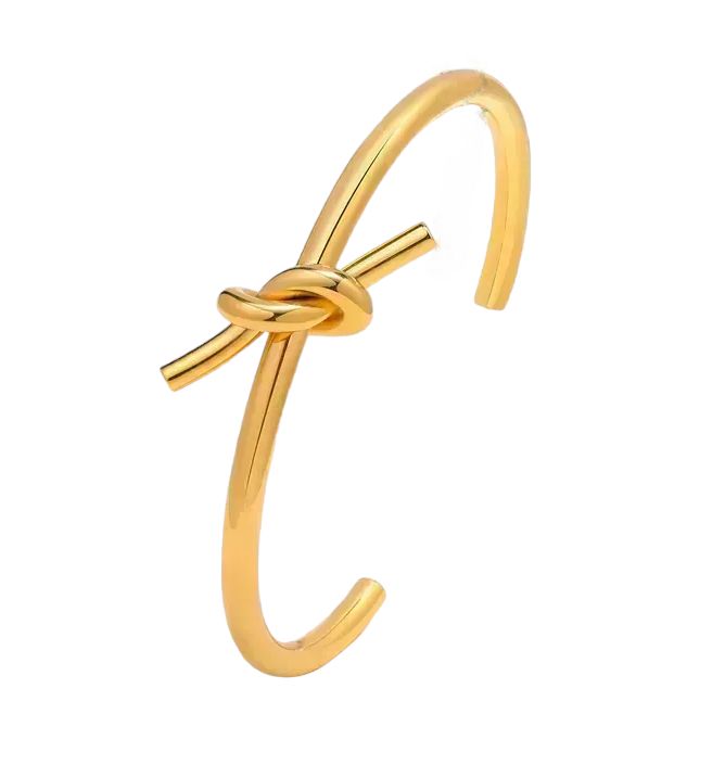 Nala Knot Gold Bangle