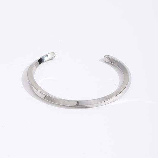 Lina Silver Cuff Bangle