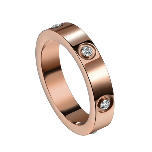 Roxy Rose Gold Zircon Ring